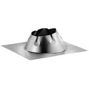 DuraVent 12" Class A Chimney Pipe Flat Roof Flashing Stainless Steel
