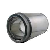 DuraVent 16" Inner Diameter - DuraChimney II Class A Chimney Pipe - Double Wall - 12" Pipe Length Galvanized Steel