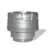 DuraVent 3" Inner Diameter - PelletVent Pro Type L Chimney Pipe - Double Wall - 3" to 4" Appliance Adapter Increaser Stainless Steel