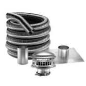 DuraVent 3" Inner Diameter - DuraFlex AL Flexible Liner Type B Gas Vent Pipe - Double Wall - 25' Chimney Liner Kit Aluminum
