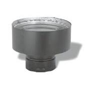 DuraVent 3" Inner Diameter - PelletVent Pro Type L Chimney Pipe - Double Wall - 3" to 6" Increaser Black