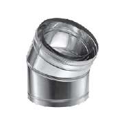 DuraVent 10" Inner Diameter - DuraChimney II Class A Chimney Pipe - Double Wall - 30 Degree Elbow Galvanized Steel