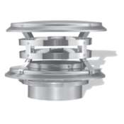 DuraVent 5" Inner Diameter - DuraFlex SS Flexible Liner Chimney Pipe - Single Wall - Vertical Chimney Cap Stainless Steel