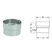 DuraVent 5" Inner Diameter - DuraFlex SS Flexible Liner Chimney Pipe - Single Wall - Connector Stainless Steel