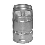 DuraVent 6" Inner Diameter - Type B Round Gas Vent Pipe - Double Wall - 6.125" H&C Adapter Aluminum
