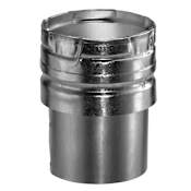 DuraVent 3" Inner Diameter - Type B Round Gas Vent Pipe - Double Wall - 6" Draft Hood Connector Aluminum