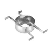 DuraVent Aluminum Round Bucket Support 3" - 4" with 3" Inner Diameter Aluminum