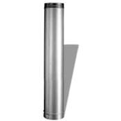 DuraVent 6" Inner Diameter - DuraLiner Rigid Liner Chimney Pipe - Double Wall - 24" Pipe Length Aluminized Steel