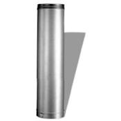 DuraVent 6" Inner Diameter - DuraLiner Rigid Liner Chimney Pipe - Double Wall - 36" Pipe Length Aluminized Steel