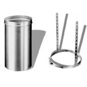 DuraVent 8" Inside Diameter Slip Connector and Hanger From the DuraLiner Series Aluminized Steel