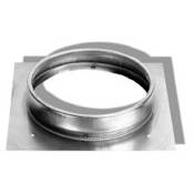 DuraVent 8" Inner Diameter - DuraLiner Rigid Liner Chimney Pipe - Double Wall - 15" x 8.25" Oval Flat Stove Connector Aluminized Steel