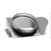 DuraVent 8" Inner Diameter - DuraLiner Rigid Liner Chimney Pipe - Double Wall - 12.25" Round to Oval 30 Degree Stove Connector Aluminized Steel
