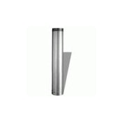 DuraVent 8" Inner Diameter - DuraLiner Rigid Liner Chimney Pipe - Double Wall - 12" Pipe Length Aluminized Steel