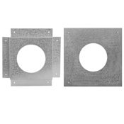 DuraVent 4" Inner Diameter - Type B Round Gas Vent Pipe - Double Wall - Firestop Spacer Aluminum