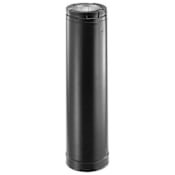 DuraVent 4" Inner Diameter - Pellet Vent Type L Multi-fuel Chimney Pipe - Double Wall - 60" Pipe Length Black