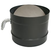 DuraVent 6" Inner Diameter - DuraBlack Stove Pipe - Single Wall - Damper Black