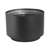 DuraVent 6" Inner Diameter - DVL Stove Pipe - Double Wall - Adapter Black