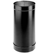 DuraVent 7" Inner Diameter - DuraBlack Stove Pipe - Single Wall - 24" Pipe Length Black