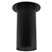 DuraVent 7" Inner Diameter - DuraBlack Stove Pipe - Single Wall - Slip Connector with Trim Black