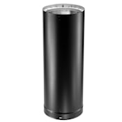DuraVent 8" Inner Diameter - DVL Stove Pipe - Double Wall - 12" Pipe Length Black