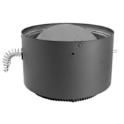 DuraVent 8" Inner Diameter - DVL Stove Pipe - Double Wall - Adapter with Damper Black