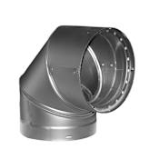 DuraVent 8" Inner Diameter - DVL Stove Pipe - Double Wall - 90 Degree Elbow Black