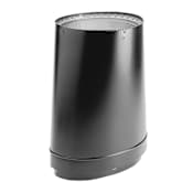 DuraVent 8" Inner Diameter - DVL Stove Pipe - Double Wall - 8" to 8" Oval to Round Adapter Black