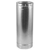 DuraVent 8" Inner Diameter - Type B Round Gas Vent Pipe - Double Wall - 60" Pipe Length Aluminum