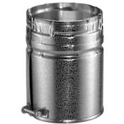 DuraVent 8" Inner Diameter - Type B Round Gas Vent Pipe - Double Wall - 6" Male Adapter Aluminum