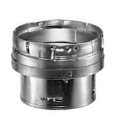 DuraVent 10" Inner Diameter - Type B Round Gas Vent Pipe - Double Wall - 8" to 10" Increaser Aluminum