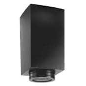 DuraVent 5" Inner Diameter - DuraTech Class A Chimney Pipe - Double Wall - 24" Square Ceiling Support Box Black