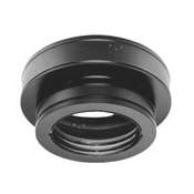 DuraVent 5" Inner Diameter - DuraTech Class A Chimney Pipe - Double Wall - 11" Round Ceiling Support Black