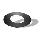 DuraVent 8" Inner Diameter - DuraTech Class A Chimney Pipe - Double Wall - Trim Collar for Roof Support 10/12 - 12/12 Galvanized
