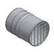 DuraVent 3" Inner Diameter - FasNSeal AL29-4C Special Gas Vent Pipe - Single Wall - 23 Degree Bird Screen Termination Stainless Steel