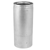 DuraVent 4" Diameter - DirectVent Pro Direct Vent Pipe - Double Wall - 11" to 17" Pipe Length Galvanized