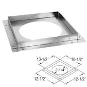DuraVent 5" x 8" DirectVent Pro Galvanized Ceiling Firestop Galvanized