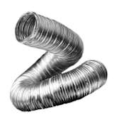 DuraVent 2" Inner Diameter - DuraFlex AL Flexible Liner Chimney Pipe - Single Wall - 5' Flex Pipe Length Aluminum