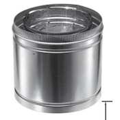 DuraVent 14" Inner Diameter - DuraChimney II Class A Chimney Pipe - Double Wall - 48" Pipe Length Galvanized Steel