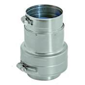 DuraVent Double-to-Single Wall Adapter for 10 Inch FasNSeal Vent Pipe From the FasNSeal Series Stainless Steel
