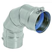 DuraVent 4 Inch FasNSeal Elbow Appliance Adapter From the FasNSeal Series Stainless Steel