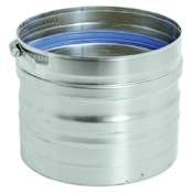 DuraVent FasNSeal 158mm Male to 6 Inch Female Appliance Adapter From the FasNSeal Series Stainless Steel