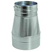 DuraVent FasNSeal 6 Inch Tapered Patterson Kelly Mach Series Appliance Adapter From the FasNSeal Series Stainless Steel