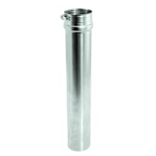 DuraVent 9" Inner Diameter - FasNSeal AL29-4C Special Gas Vent Pipe - Single Wall - 18" Adjustable Pipe Length Stainless Steel