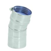 DuraVent 5" Inner Diameter - FasNSeal AL29-4C Special Gas Vent Pipe - Single Wall - 15" Degree Elbow Stainless Steel