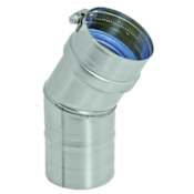 DuraVent 9" Inner Diameter - FasNSeal AL29-4C Special Gas Vent Pipe - Single Wall - 30" Degree Elbow Stainless Steel