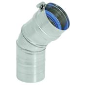 DuraVent 14" Inner Diameter - FasNSeal AL29-4C Special Gas Vent Pipe - Single Wall - 45" Degree Elbow Stainless Steel