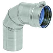 DuraVent 7" Inner Diameter - FasNSeal AL29-4C Special Gas Vent Pipe - Single Wall - 90" Degree Elbow Stainless Steel