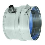 DuraVent 9" Inner Diameter - FasNSeal AL29-4C Special Gas Vent Pipe - Single Wall - 3.5" Horizontal Drain Tee Stainless Steel