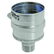 DuraVent 14" Inner Diameter - FasNSeal AL29-4C Special Gas Vent Pipe - Single Wall - IPS Drain Fitting Stainless Steel