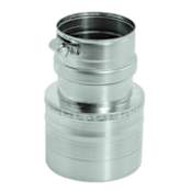 DuraVent 4" Inner Diameter - FasNSeal AL29-4C Special Gas Vent Pipe - Single Wall - 5" to 4" Reducer Stainless Steel